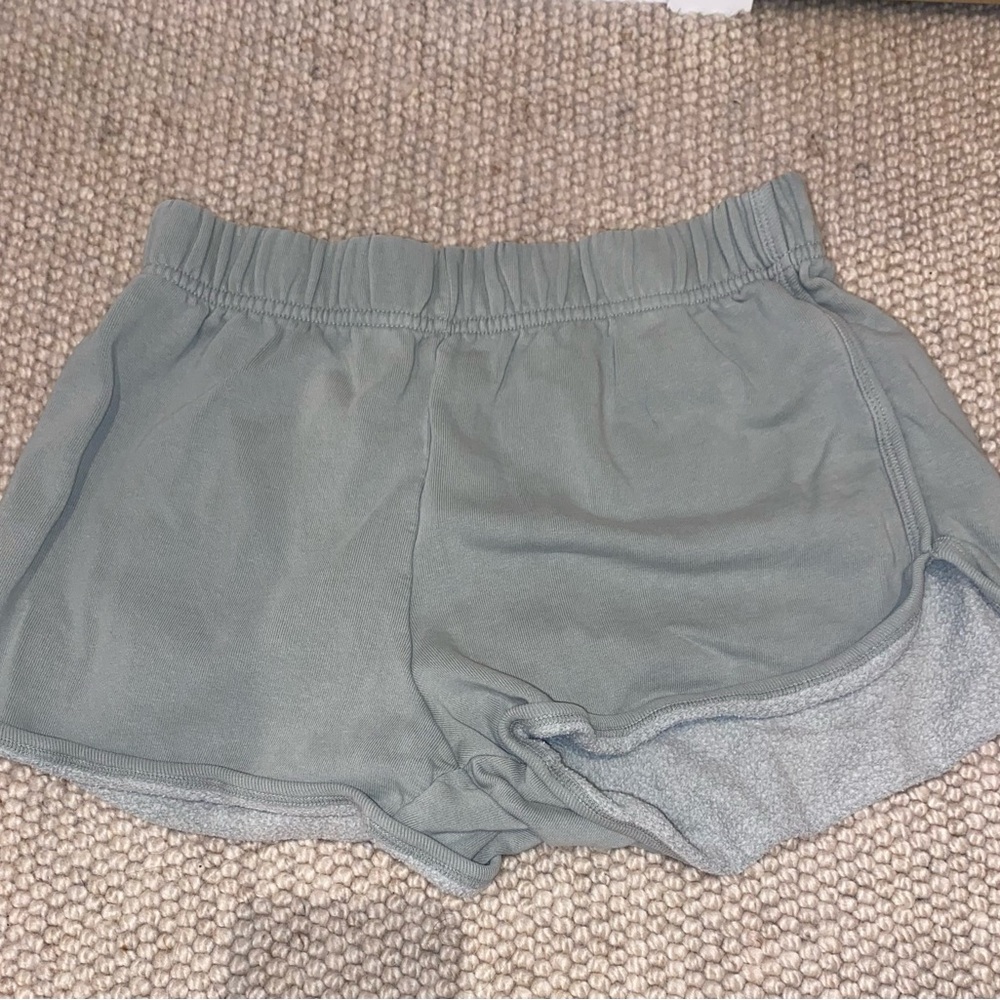 brandy melville sage green sweatshorts